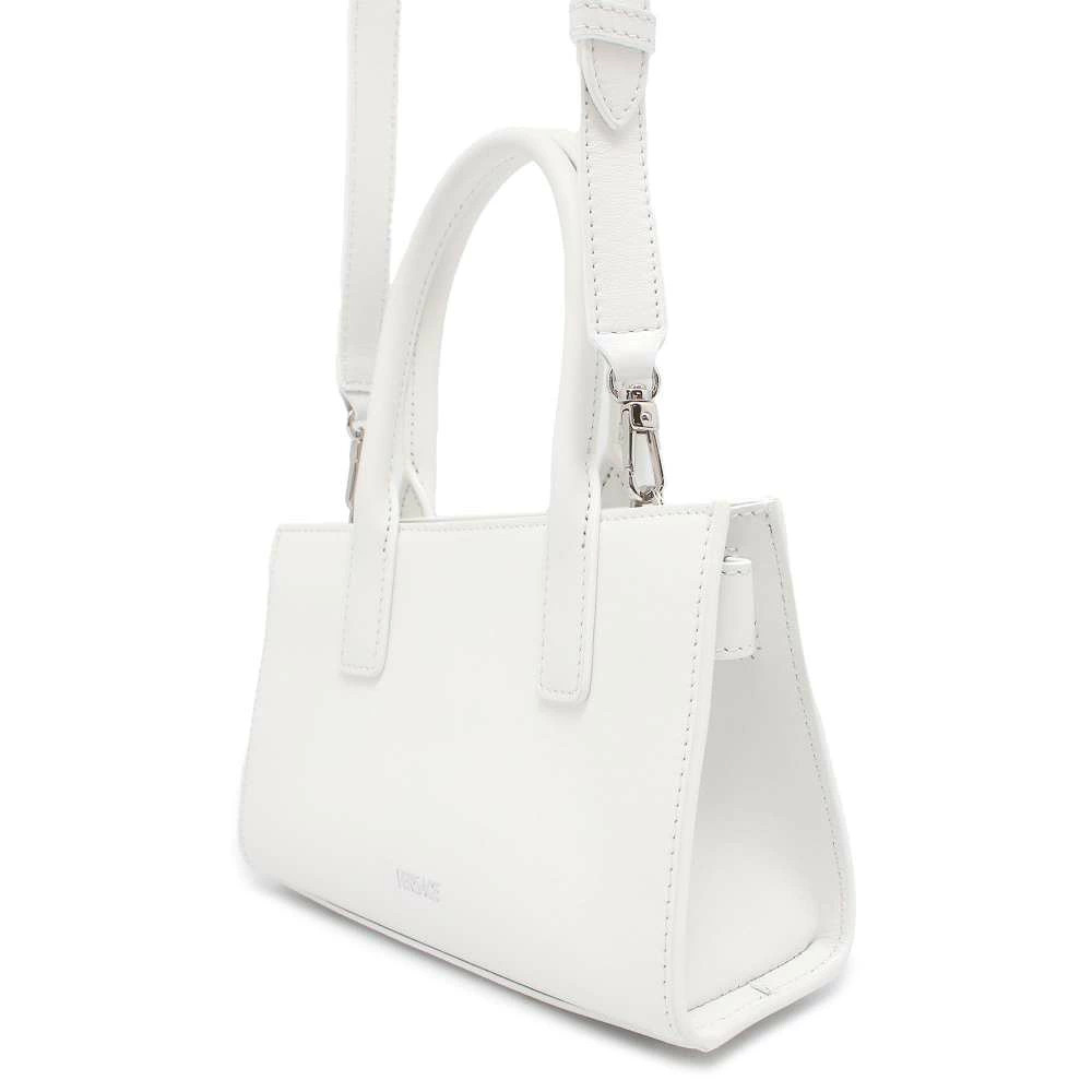 Versace Medusa Leather Handbag White Bag White